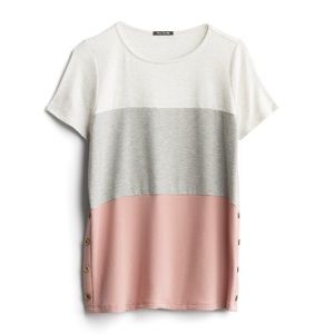 NWT • STITCHFIX PINK CLOVER COLORBLOCK TOP